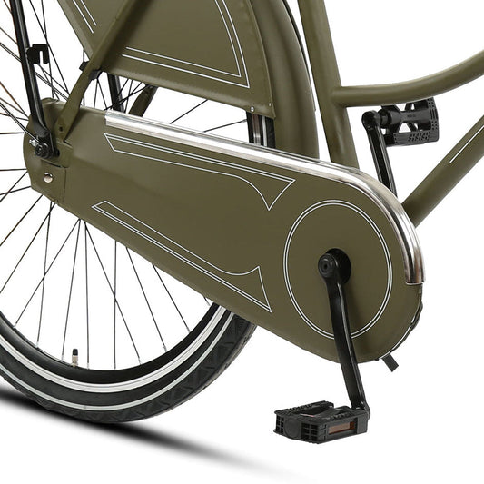 1. OLIVE-GROVE WHEELS: ADULT CITY BIKE.